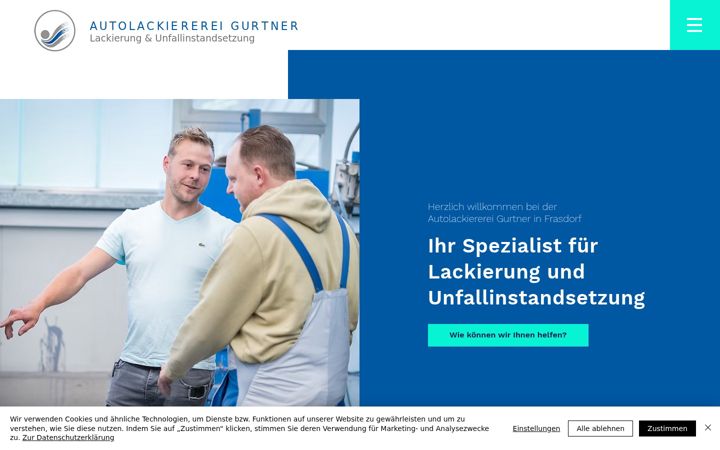 Screenshot of autolackiererei-gurtner.de