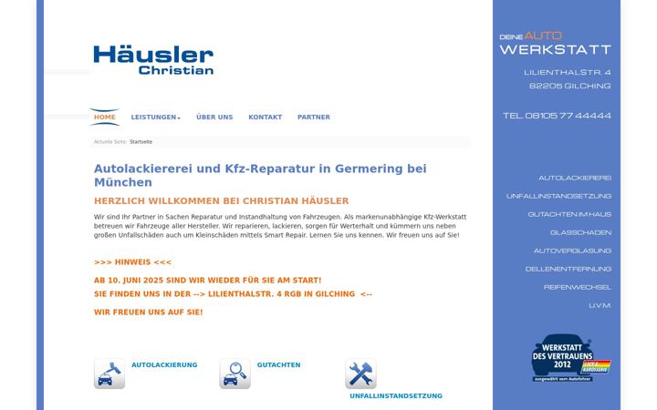 Screenshot of autolackiererei-haeusler.de