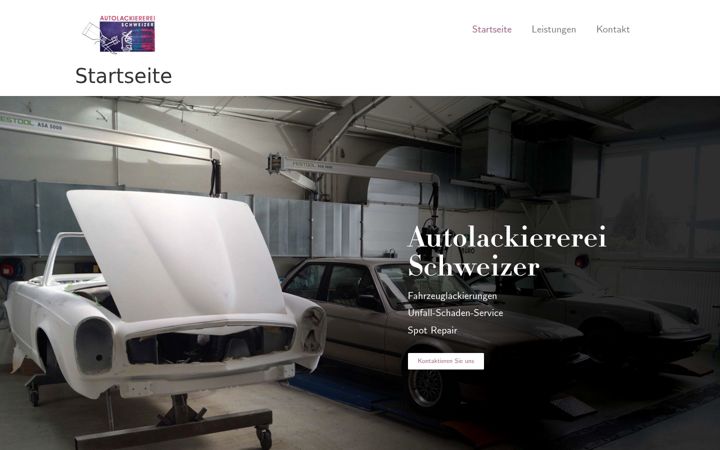 Ekrano kopija autolackiererei-schweizer.de