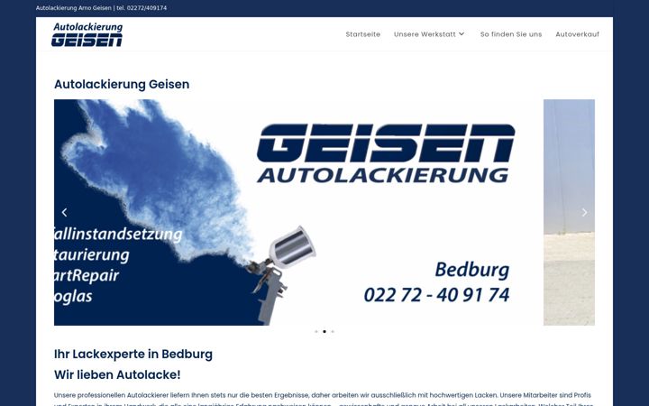 Screenshot of autolackierung-geisen.de