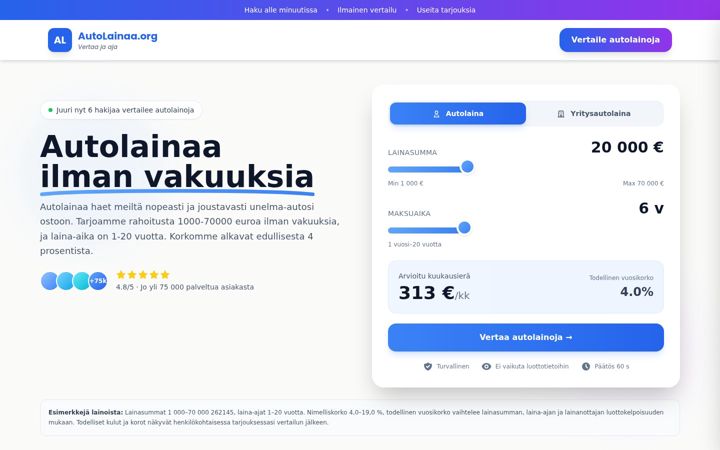 Screenshot of autolainaa.org