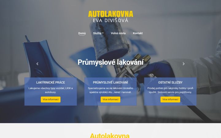 Screenshot of autolakovna-divis.cz