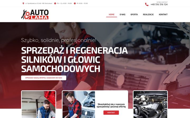 Screenshot of autolama.pl