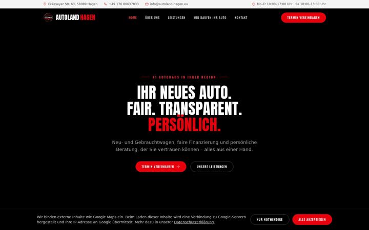 Skjermbilde av autoland-hagen.eu