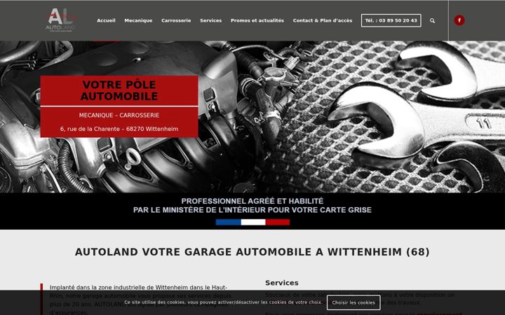 Skärmbild av autoland68.com