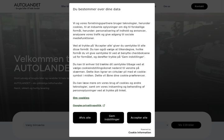 Screenshot of autolandet.dk