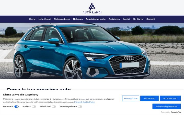 Skjámynd af autolandi.it