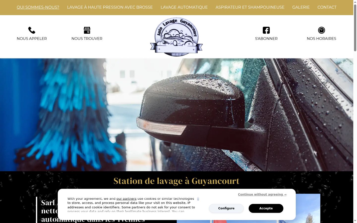 Screenshot des Einwilligungsbanners vor jeglicher Interaktion