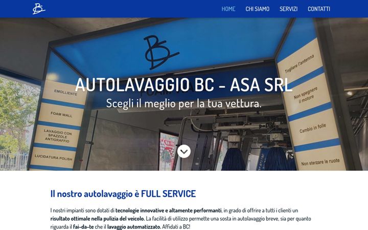 Screenshot of autolavaggio-bc.it