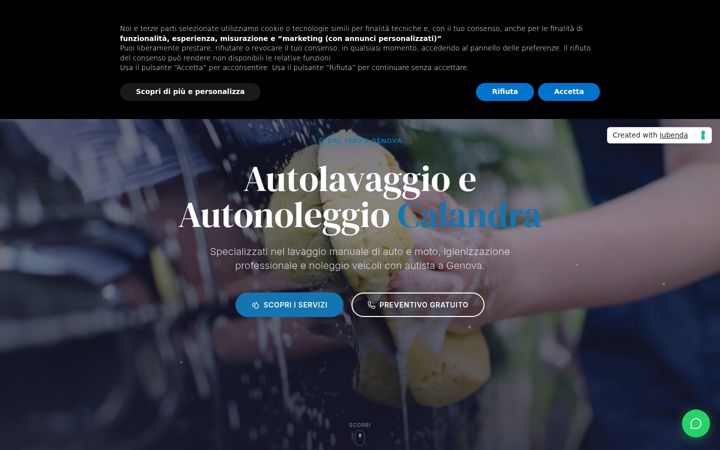 Screenshot of autolavaggiocalandragenova.it