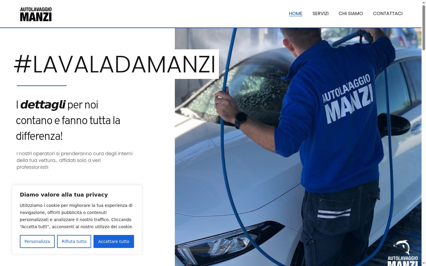 Képernyőkép a bármilyen interakció előtt megjelenő hozzájárulási bannerről
