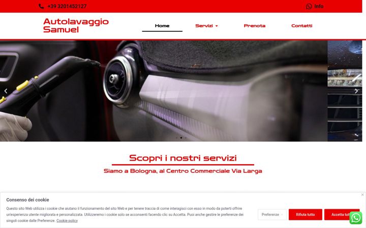 Screenshot of autolavaggiosamuel.it