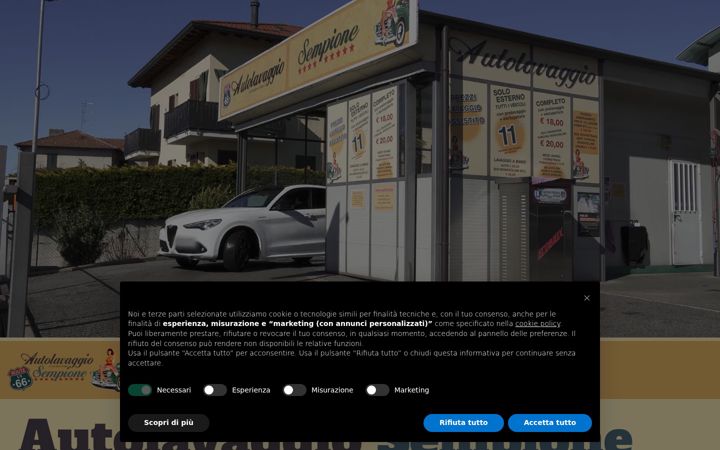 Screenshot of autolavaggiosempione.it