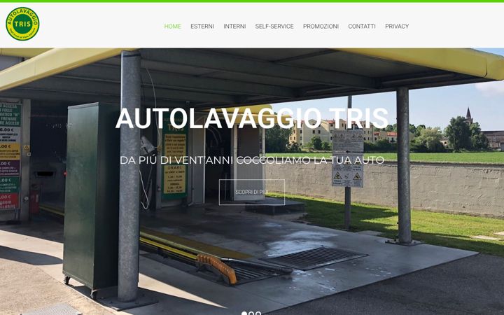 Screenshot of autolavaggiotris.it
