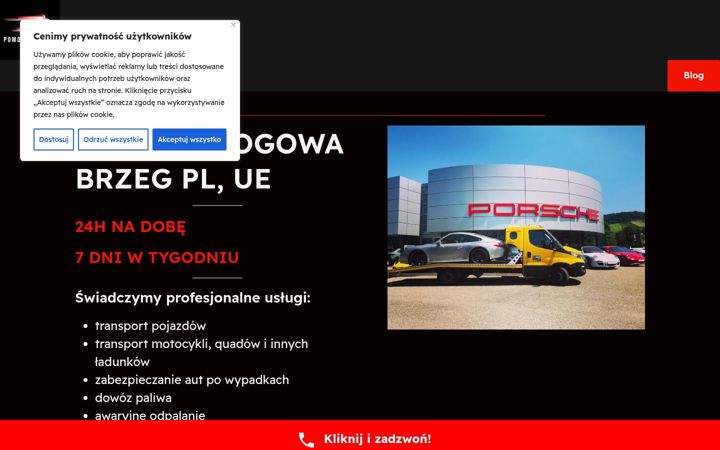 Screenshot of autolaweta-brzeg.pl