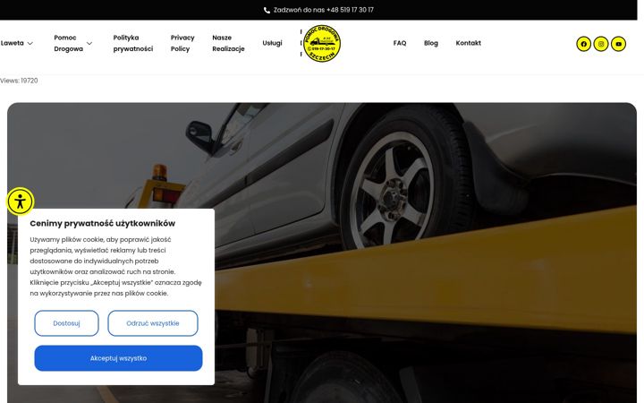 Screenshot of autolaweta24szczecin.pl