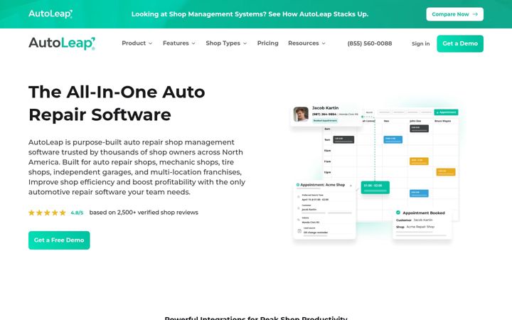 Screenshot di autoleap.com