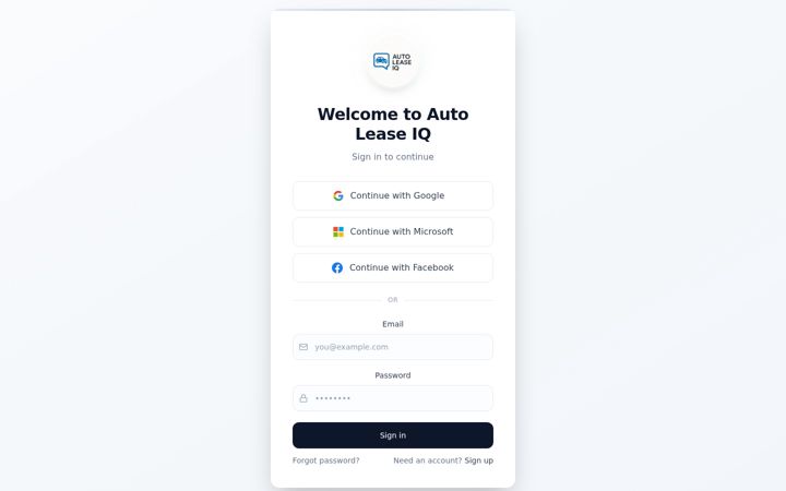 Screenshot of autoleaseiq.app