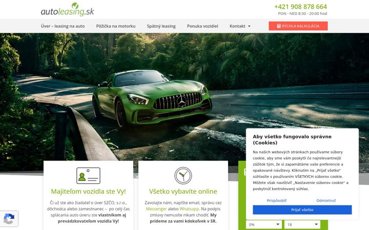 Screenshot of autoleasing.sk