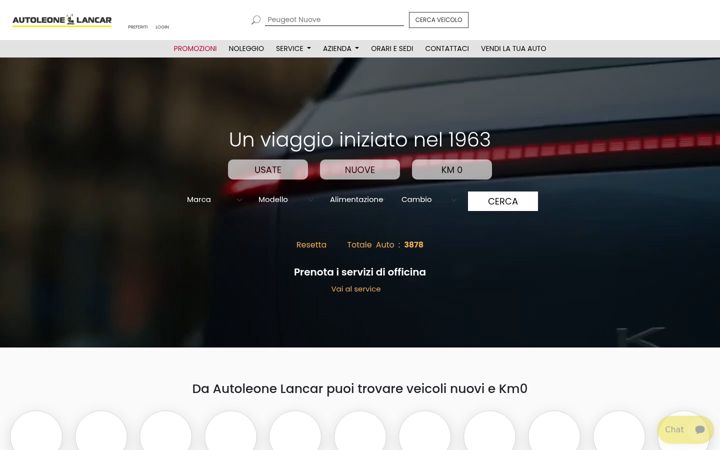 Screenshot von autoleonelancar.it