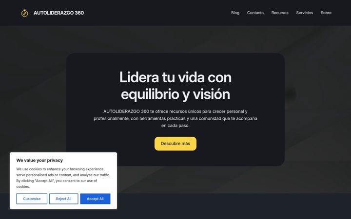 Screenshot of autoliderazgo360.com