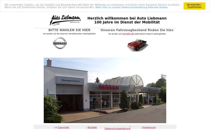 Screenshot von autoliebmann.de
