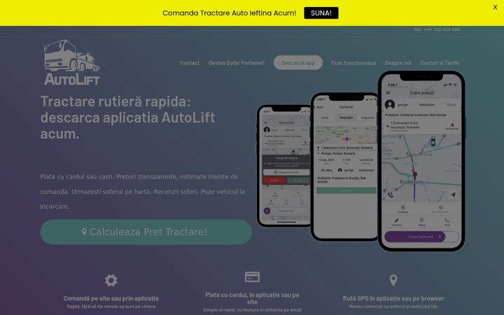Screenshot of autolift.ro