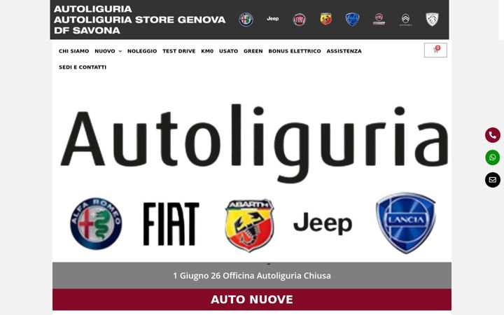 Skærmbillede af autoliguria.it