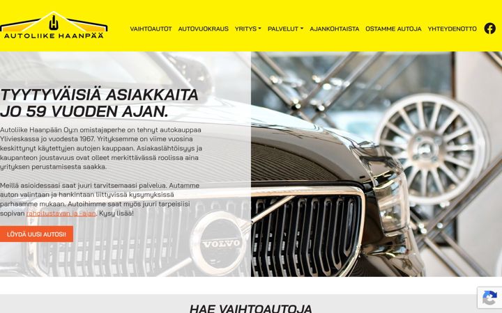 Skærmbillede af autoliikehaanpaa.fi