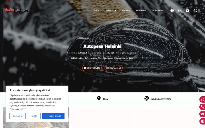 Skærmbillede af autolikavex.com