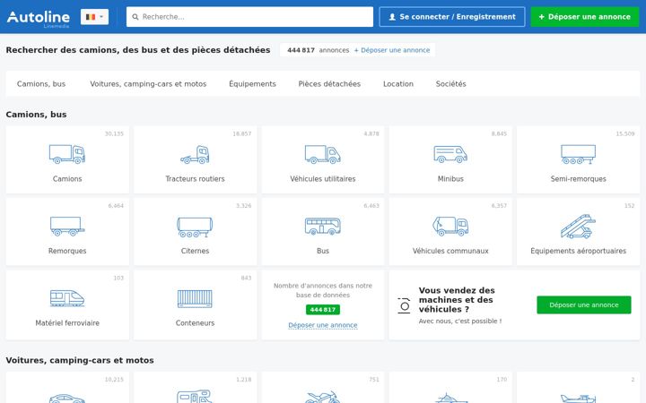 Screenshot of autoline.be