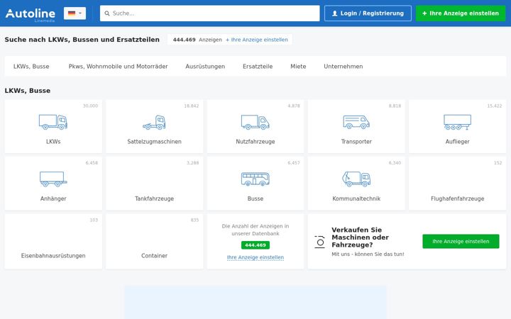 Screenshot of autoline.de