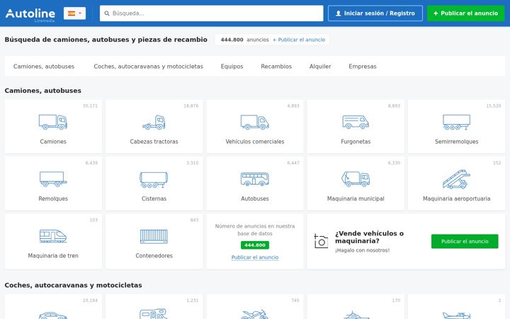 Screenshot of autoline.es