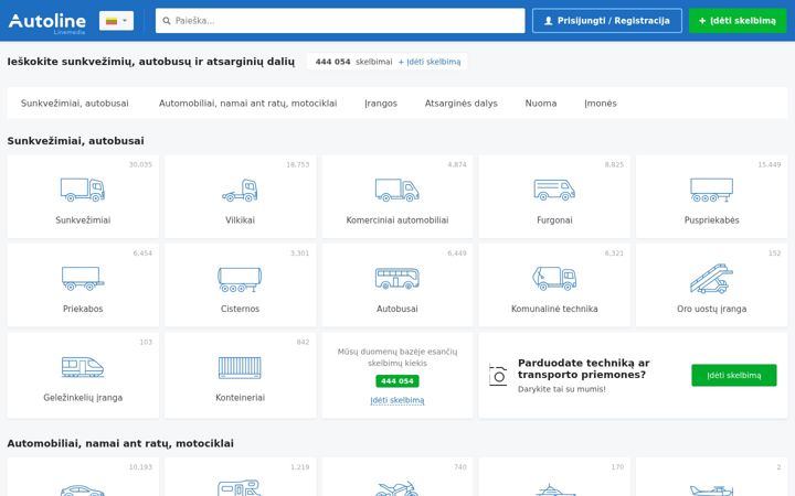 Screenshot of autoline.lt