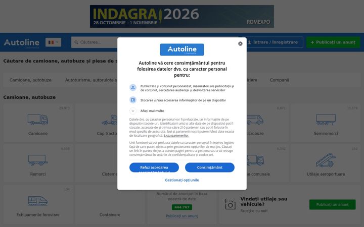 Screenshot of autoline.ro