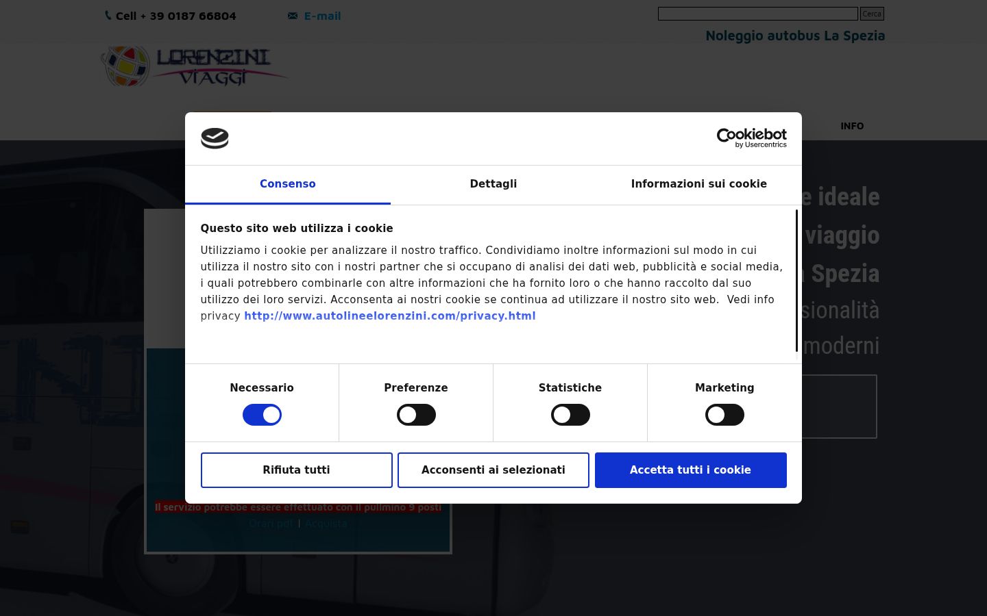 Screenshot van de toestemmingsbanner zoals getoond vóór enige interactie