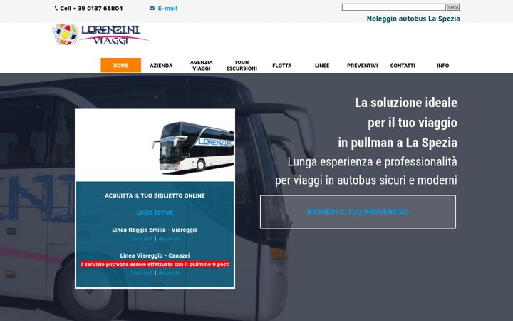 Screenshot of autolineelorenzini.com