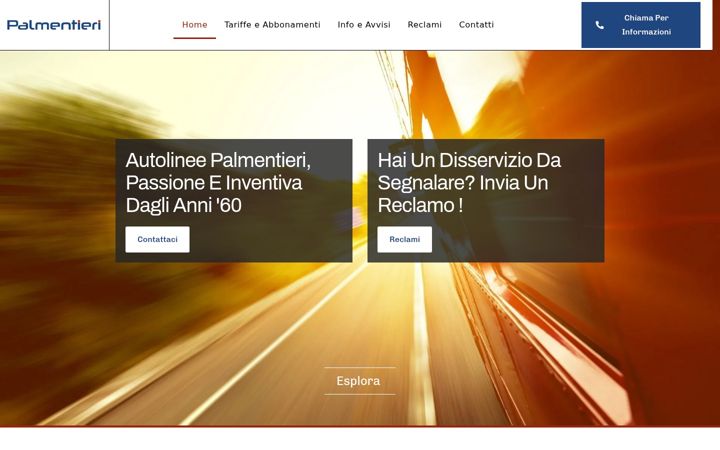 Screenshot of autolineepalmentieri.com