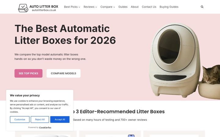 Screenshot of autolitterbox.co.uk