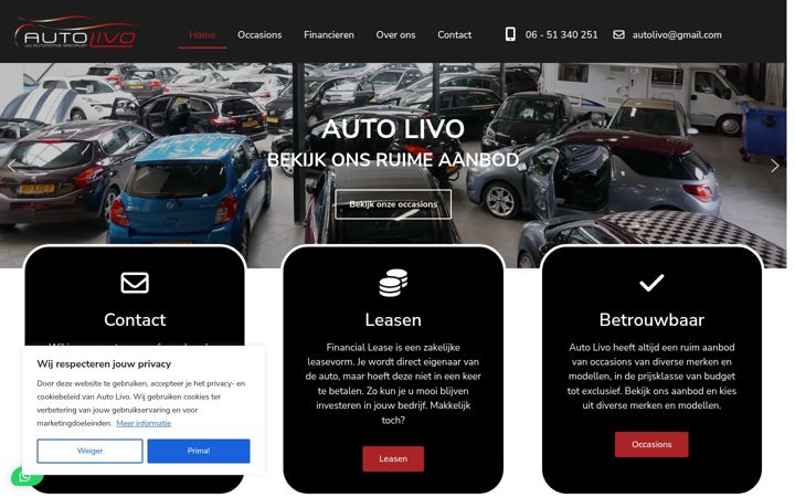 Екранна снимка на autolivo.nl