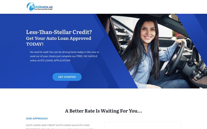 Screenshot of autoloans.us