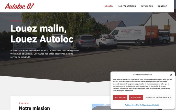 Screenshot of autoloc-67.fr
