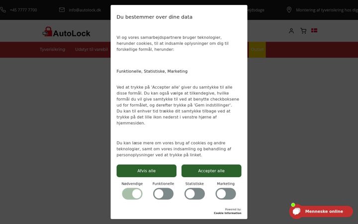 Screenshot of autolock.dk