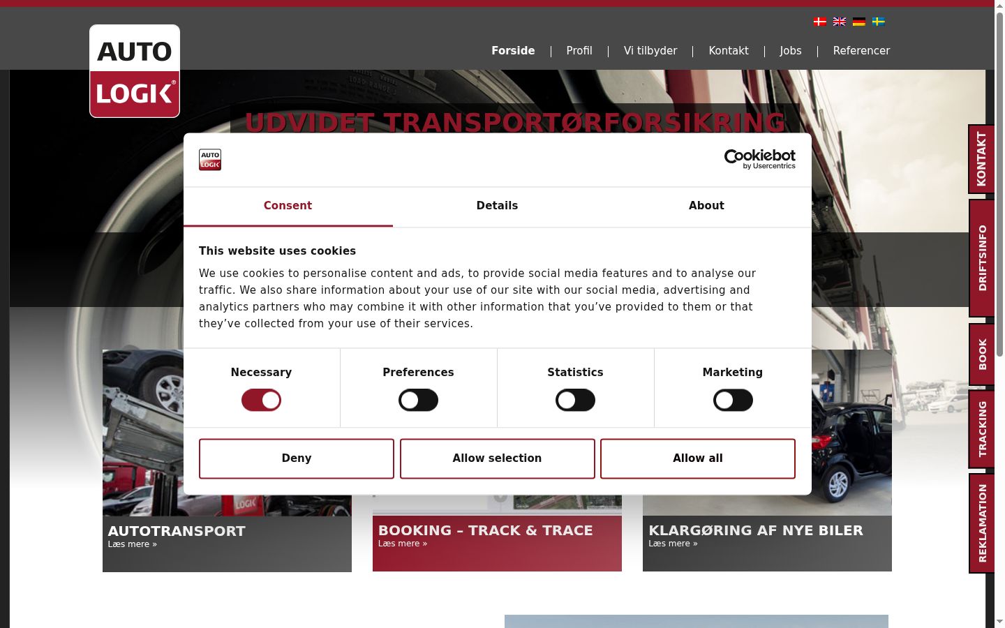Screenshot tal-banner tal-kunsens muri qabel kwalunkwe interazzjoni