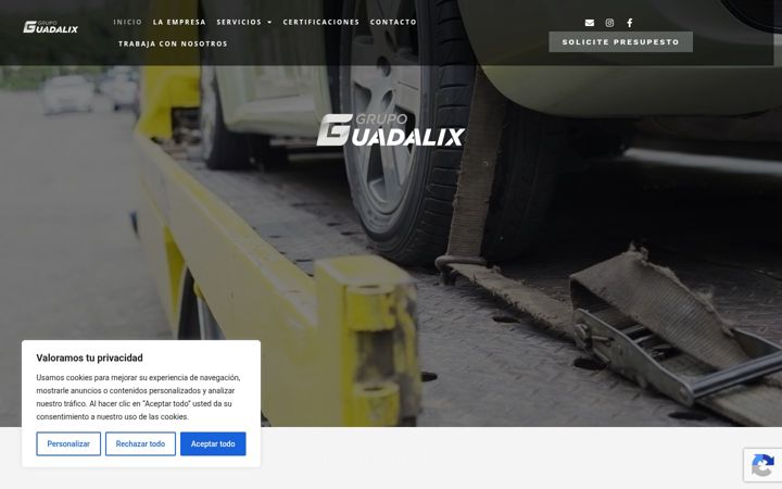 Ekrano kopija autologisticaguadalix.com