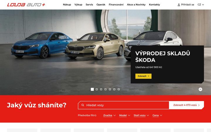 Screenshot of autolouda.cz