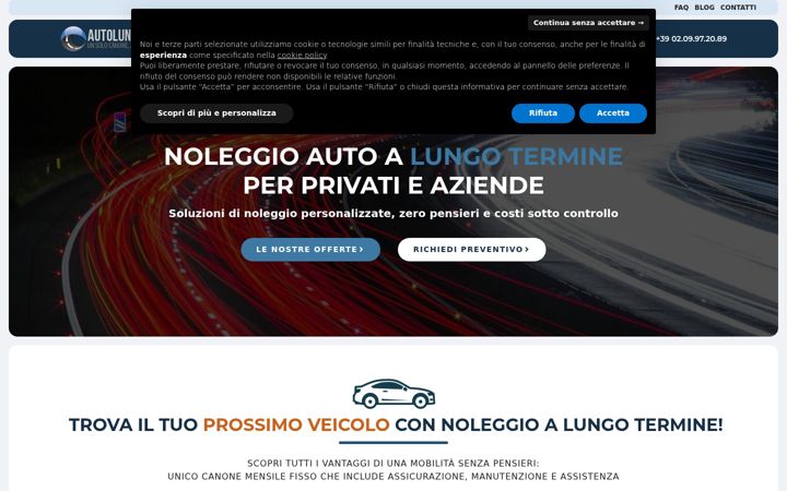 Screenshot of autolungonoleggio.it