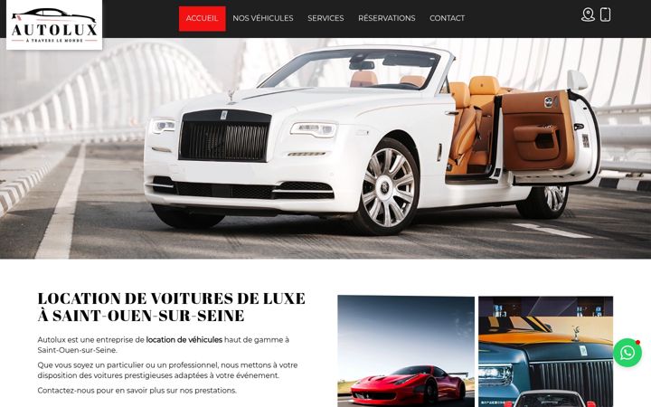 Screenshot of autolux-luxury.com