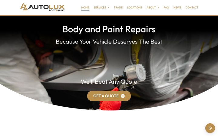 Skærmbillede af autolux.uk.com