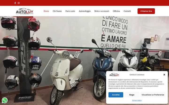 Screenshot of autoluxpiu.com